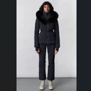 Navy Mackage Ski Snowboard Jacket & Pant Set Winter Parka Pants New